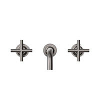 PURIST WALL-MOUNT BATHROOM SINK FAUCET TRIM WITH CROSS HANDLES - robinsonco.ca