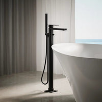 PARALLEL FLOOR MOUNT BATH FILLER TRIM WITH HANDSHOWER - robinsonco.ca