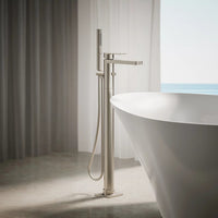 PARALLEL FLOOR MOUNT BATH FILLER TRIM WITH HANDSHOWER - robinsonco.ca