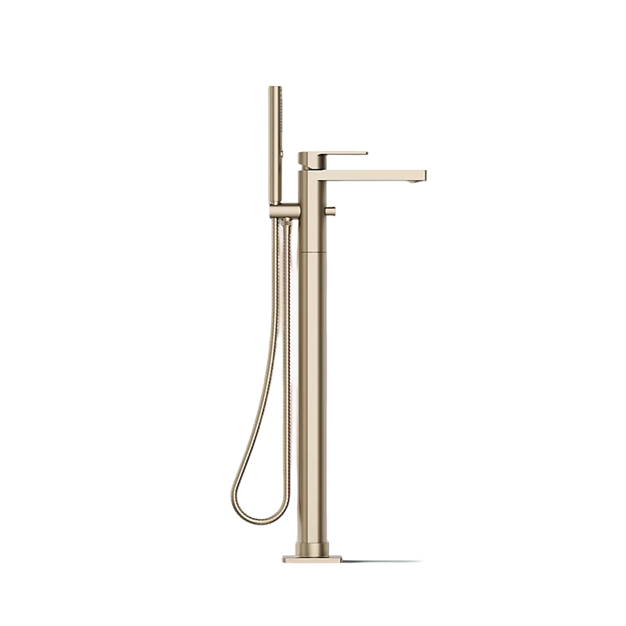 PARALLEL FLOOR MOUNT BATH FILLER TRIM WITH HANDSHOWER - robinsonco.ca