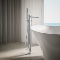 PARALLEL FLOOR MOUNT BATH FILLER TRIM WITH HANDSHOWER - robinsonco.ca