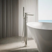 PARALLEL FLOOR MOUNT BATH FILLER TRIM WITH HANDSHOWER - robinsonco.ca