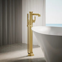 RIFF FLOOR MOUNT BATH FILLER TRIM WITH HANDSHOWER - robinsonco.ca