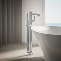 RIFF FLOOR MOUNT BATH FILLER TRIM WITH HANDSHOWER - robinsonco.ca