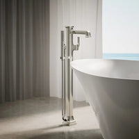 RIFF FLOOR MOUNT BATH FILLER TRIM WITH HANDSHOWER - robinsonco.ca