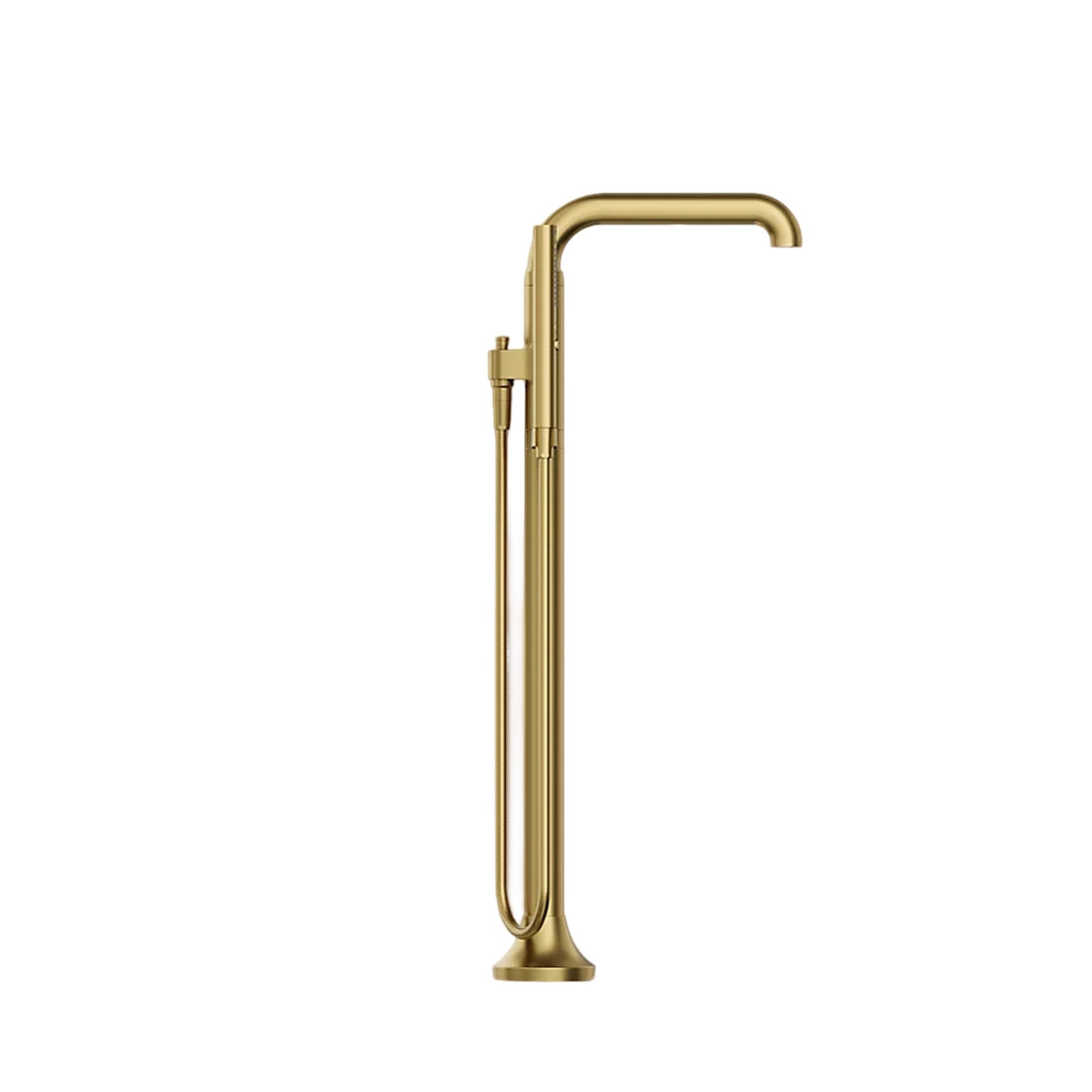 TONE FLOOR MOUNT BATH FILLER TRIM WITH HANDSHOWER - robinsonco.ca