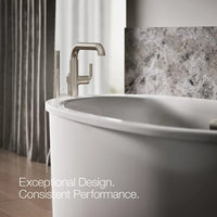 TONE FLOOR MOUNT BATH FILLER TRIM WITH HANDSHOWER - robinsonco.ca