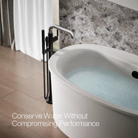 TONE FLOOR MOUNT BATH FILLER TRIM WITH HANDSHOWER - robinsonco.ca