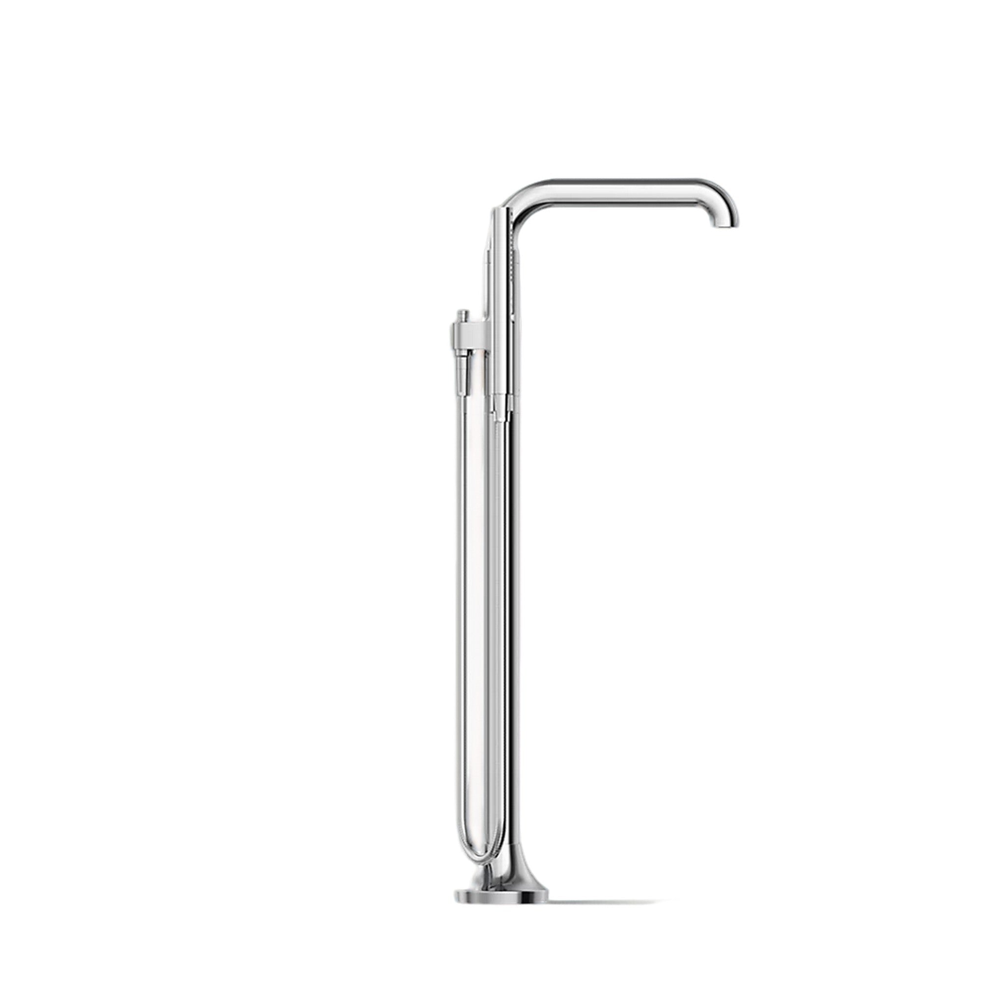 TONE FLOOR MOUNT BATH FILLER TRIM WITH HANDSHOWER - robinsonco.ca