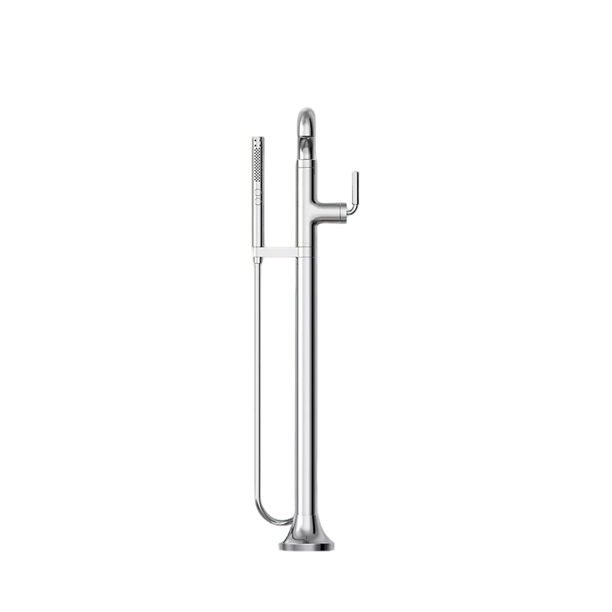 TONE FLOOR MOUNT BATH FILLER TRIM WITH HANDSHOWER - robinsonco.ca