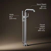 TONE FLOOR MOUNT BATH FILLER TRIM WITH HANDSHOWER - robinsonco.ca