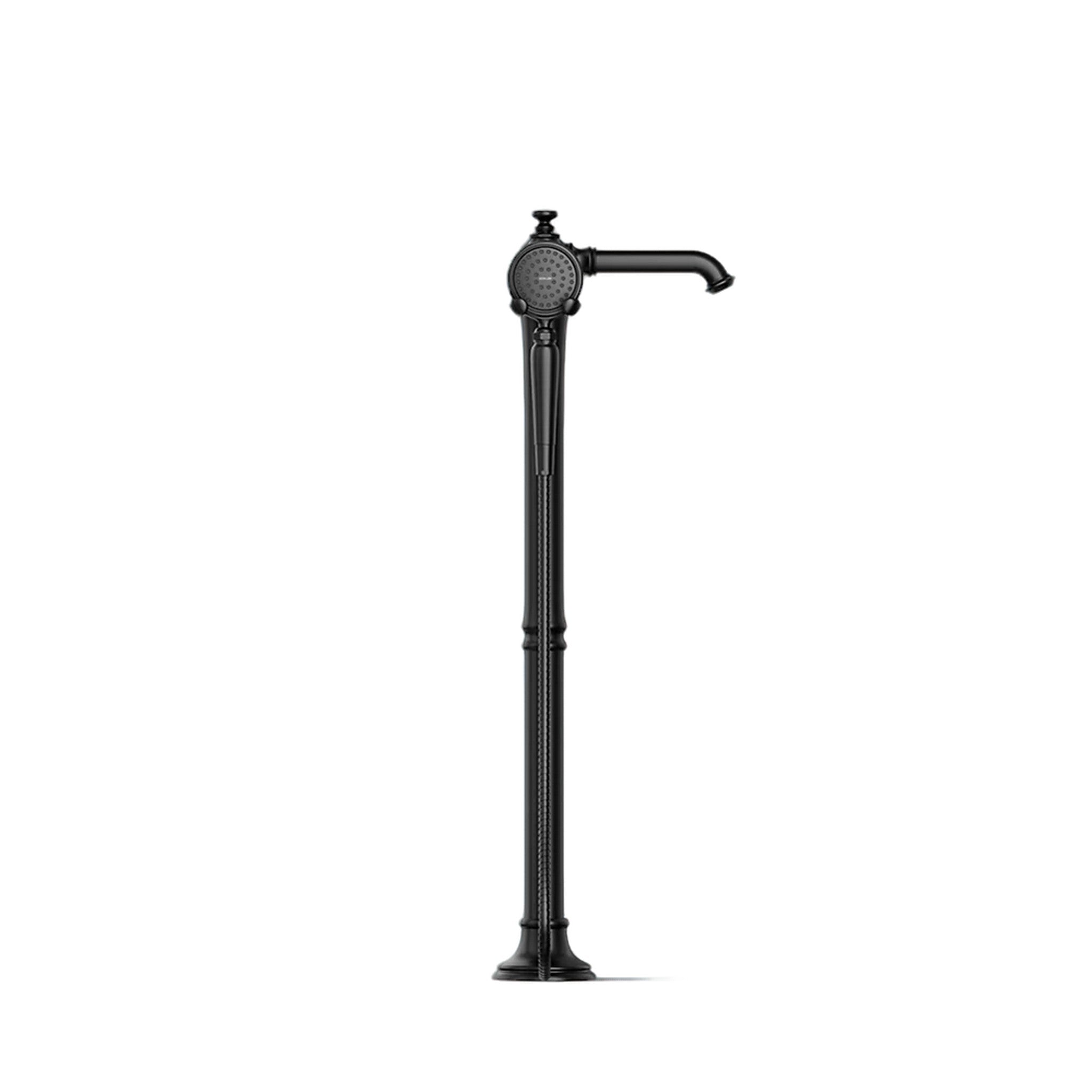 ARTIFACTS FLOOR MOUNT BATH FILLER TRIM WITH HANDSHOWER - robinsonco.ca