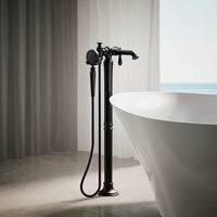 ARTIFACTS FLOOR MOUNT BATH FILLER TRIM WITH HANDSHOWER - robinsonco.ca