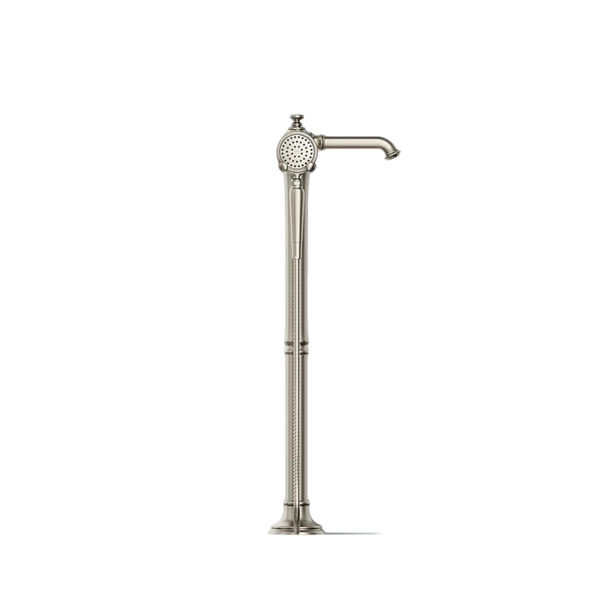 ARTIFACTS FLOOR MOUNT BATH FILLER TRIM WITH HANDSHOWER - robinsonco.ca