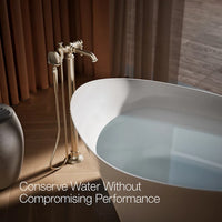 ARTIFACTS FLOOR MOUNT BATH FILLER TRIM WITH HANDSHOWER - robinsonco.ca