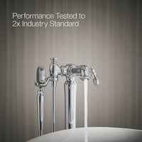ARTIFACTS FLOOR MOUNT BATH FILLER TRIM WITH HANDSHOWER - robinsonco.ca