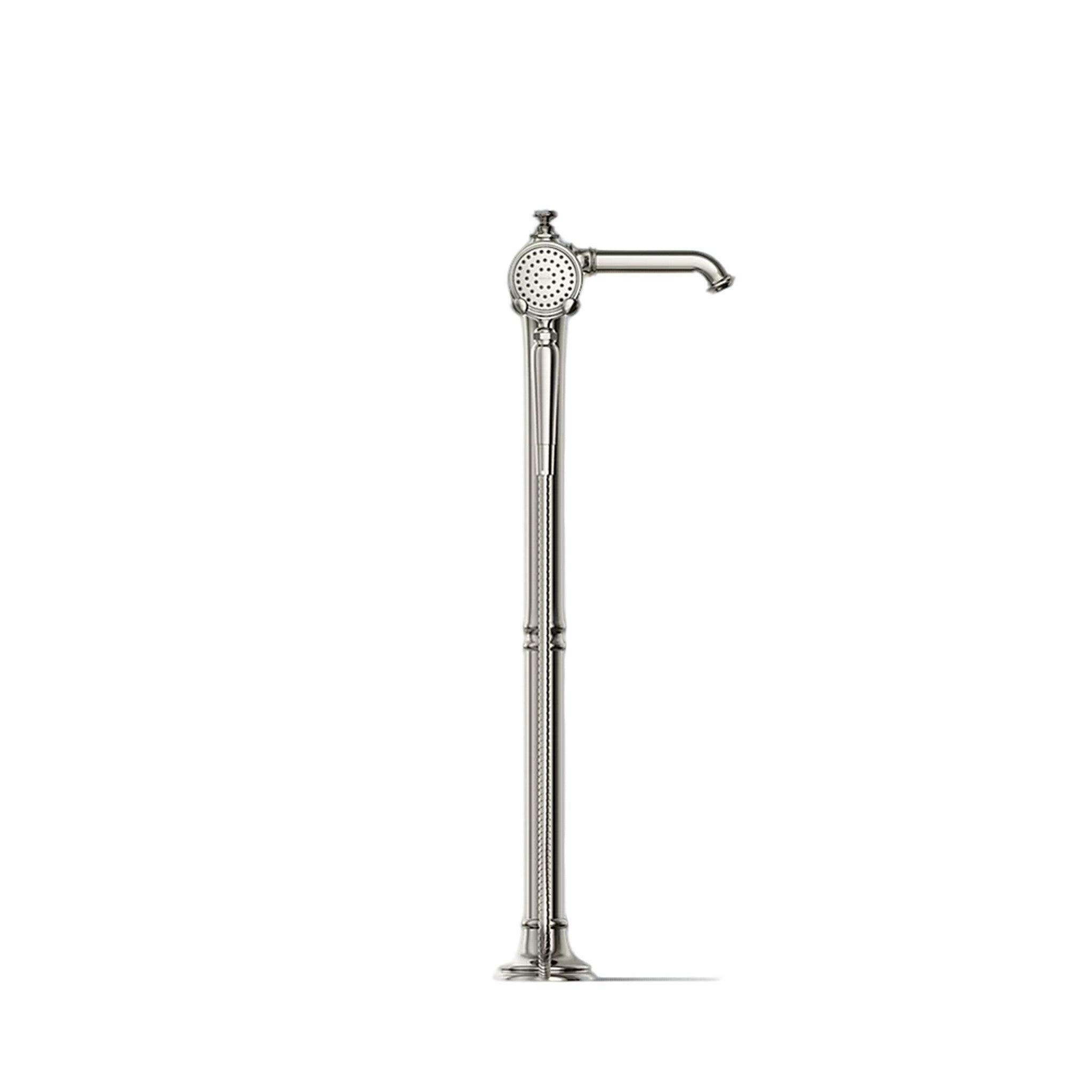 ARTIFACTS FLOOR MOUNT BATH FILLER TRIM WITH HANDSHOWER - robinsonco.ca