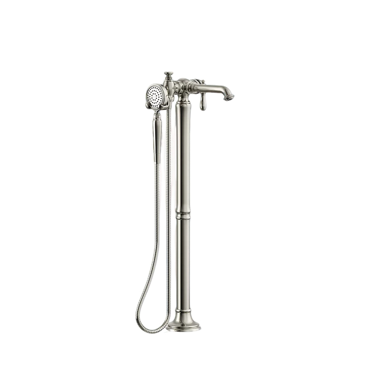 ARTIFACTS FLOOR MOUNT BATH FILLER TRIM WITH HANDSHOWER - robinsonco.ca