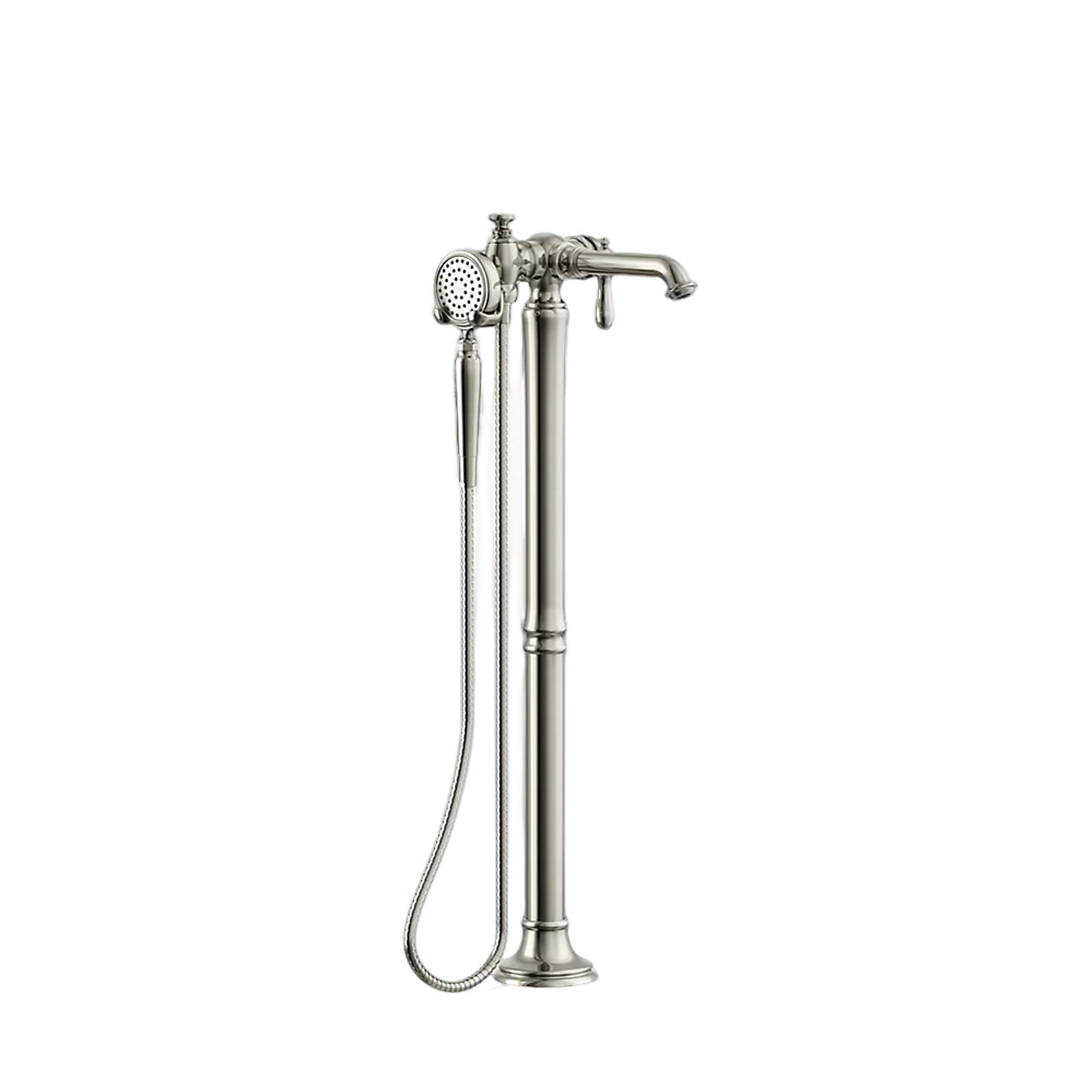ARTIFACTS FLOOR MOUNT BATH FILLER TRIM WITH HANDSHOWER - robinsonco.ca