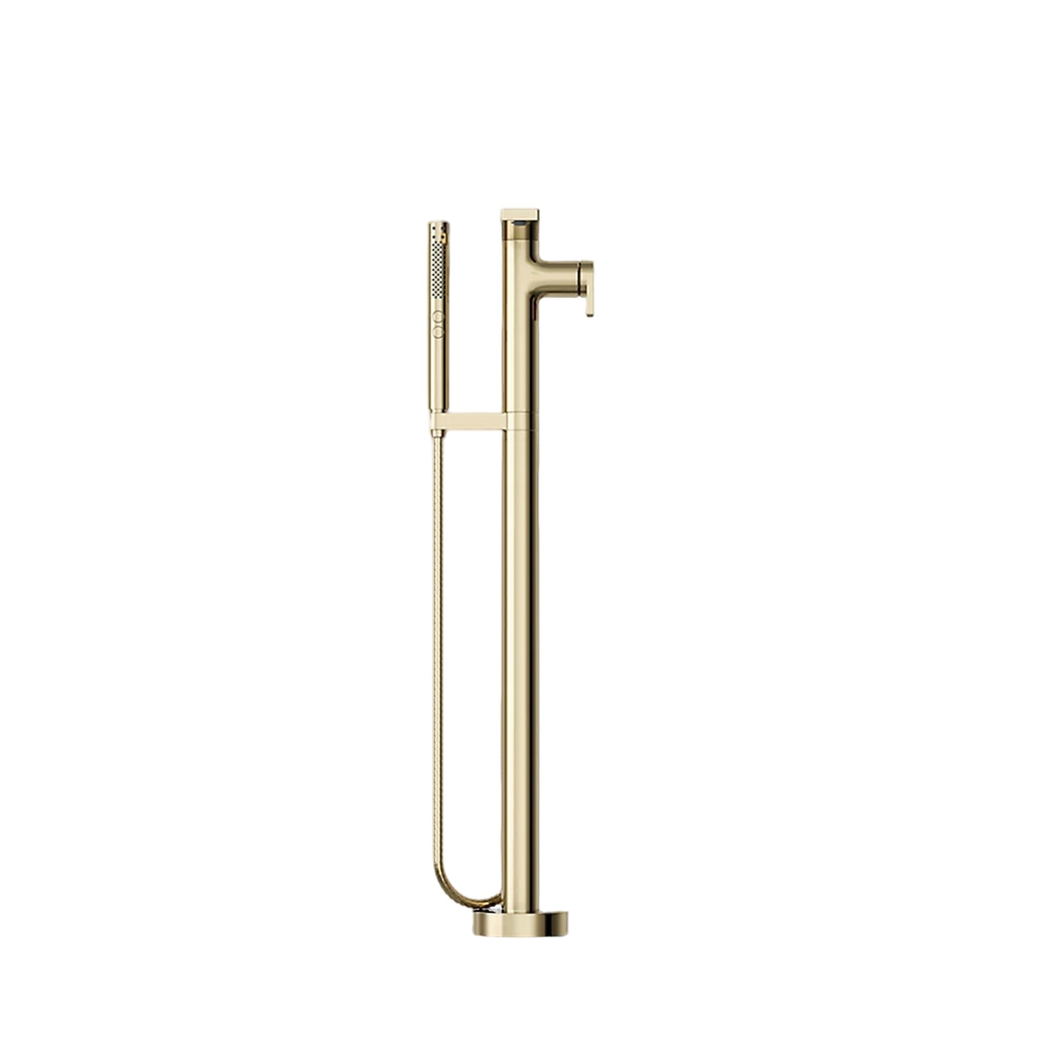 COMPOSED FLOOR MOUNT BATH FILLER TRIM WITH HANDSHOWER - robinsonco.ca