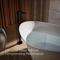COMPOSED FLOOR MOUNT BATH FILLER TRIM WITH HANDSHOWER - robinsonco.ca