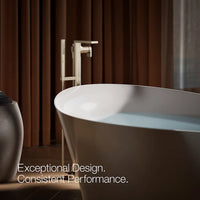 COMPOSED FLOOR MOUNT BATH FILLER TRIM WITH HANDSHOWER - robinsonco.ca