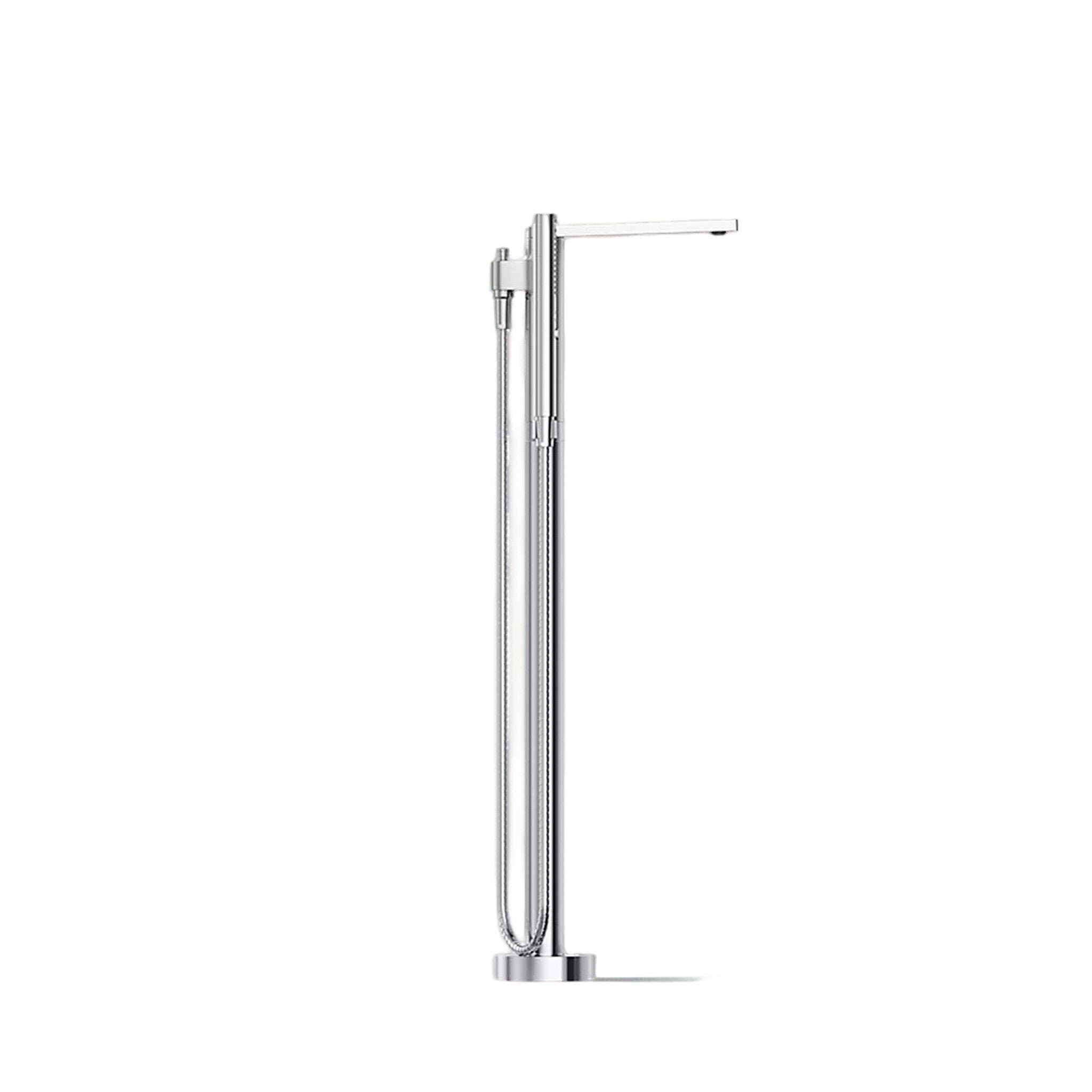 COMPOSED FLOOR MOUNT BATH FILLER TRIM WITH HANDSHOWER - robinsonco.ca