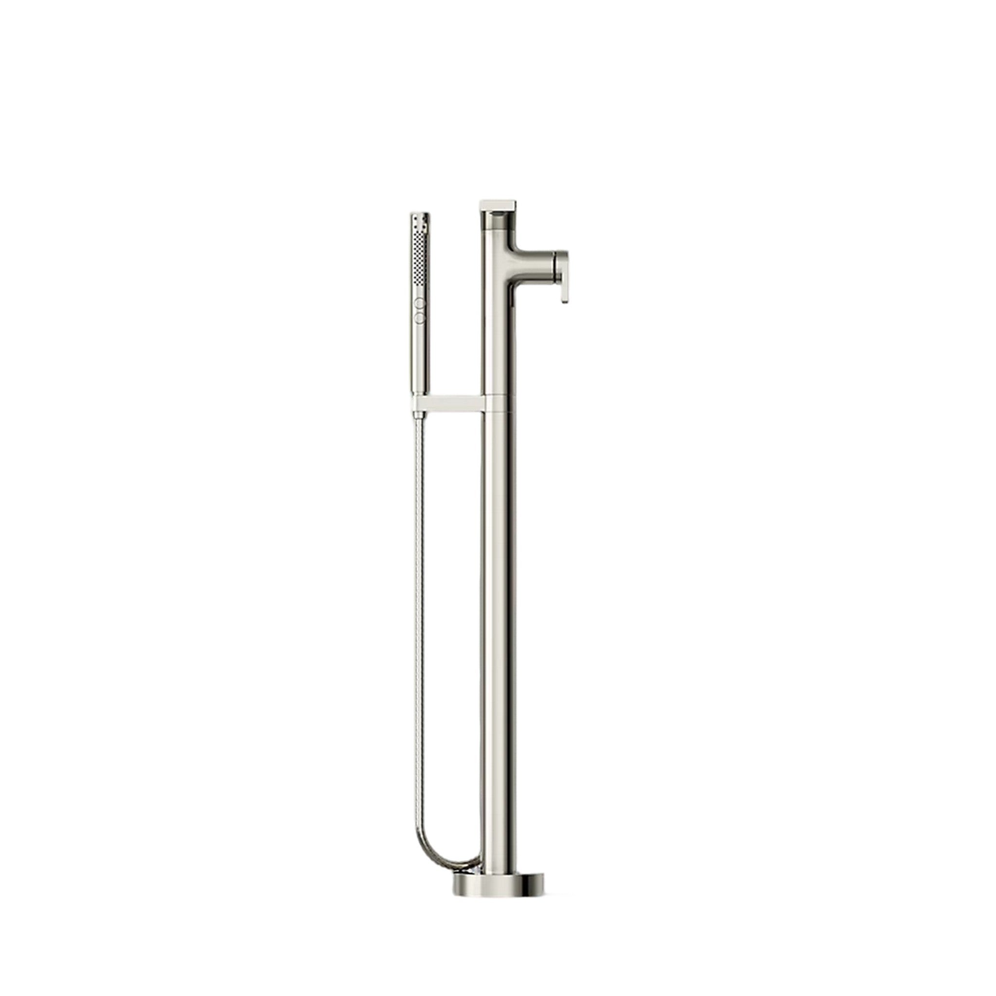 COMPOSED FLOOR MOUNT BATH FILLER TRIM WITH HANDSHOWER - robinsonco.ca