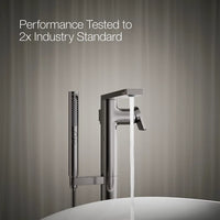 COMPOSED FLOOR MOUNT BATH FILLER TRIM WITH HANDSHOWER - robinsonco.ca