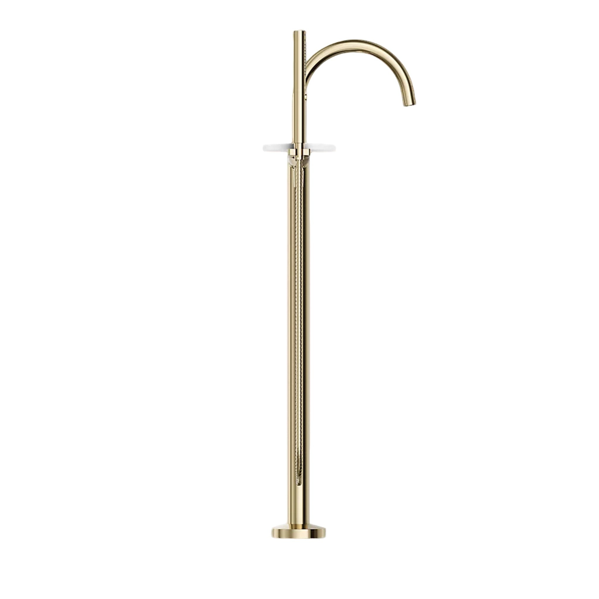 COMPONENTS FLOOR MOUNT BATH FILLER TRIM WITH LEVER HANDLES AND HANDSHOWER - robinsonco.ca