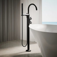 COMPONENTS FLOOR MOUNT BATH FILLER TRIM WITH LEVER HANDLES AND HANDSHOWER - robinsonco.ca