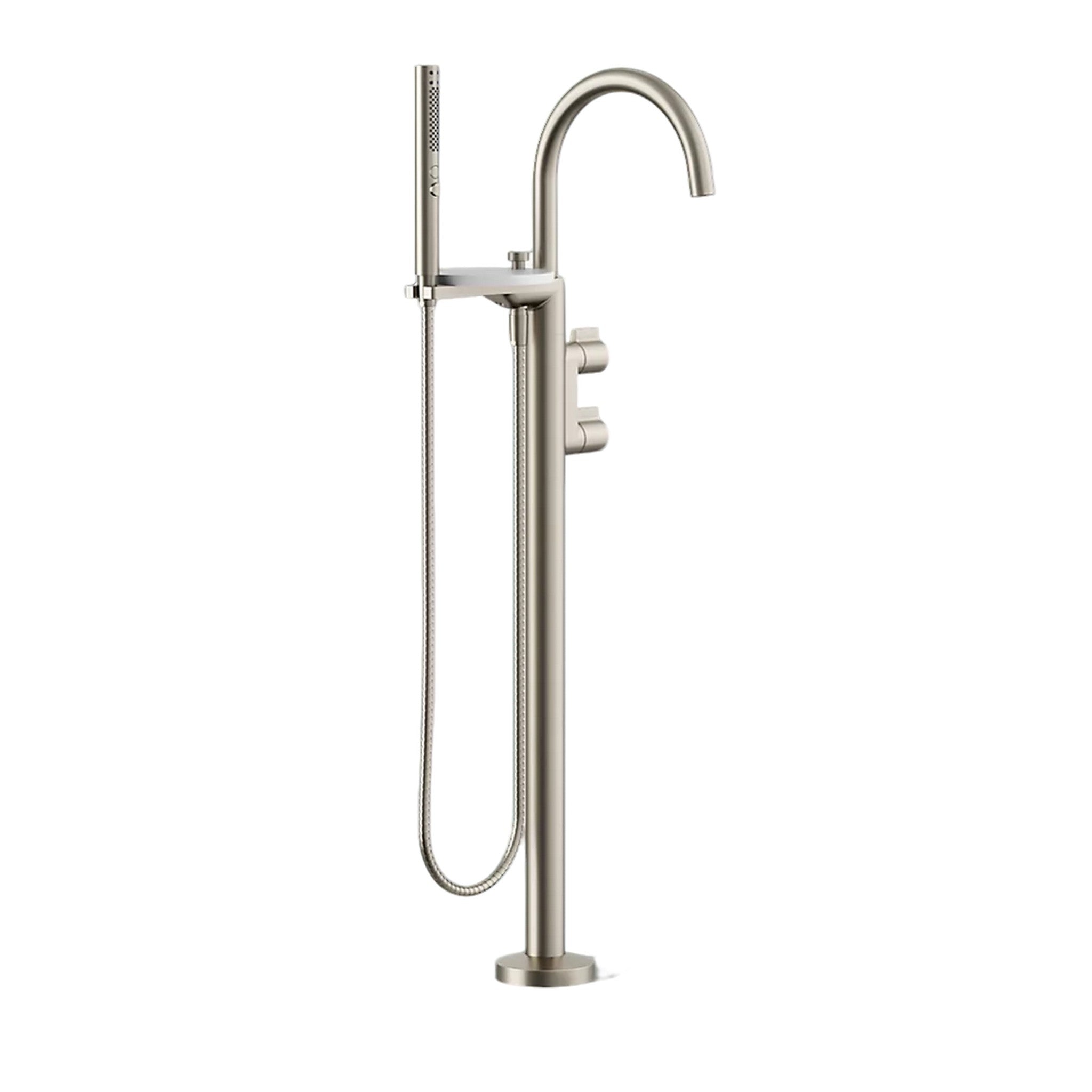 COMPONENTS FLOOR MOUNT BATH FILLER TRIM WITH LEVER HANDLES AND HANDSHOWER - robinsonco.ca