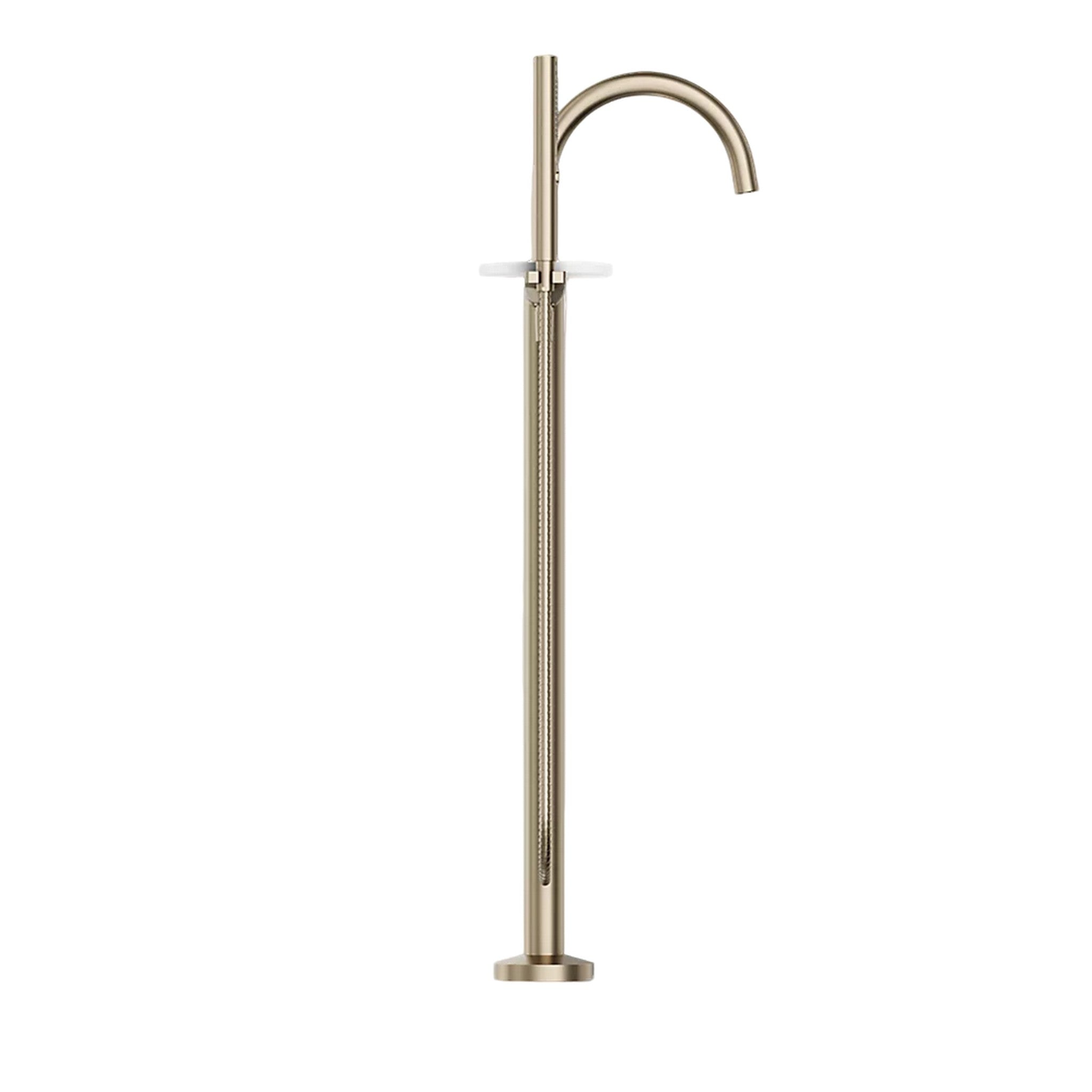 COMPONENTS FLOOR MOUNT BATH FILLER TRIM WITH LEVER HANDLES AND HANDSHOWER - robinsonco.ca