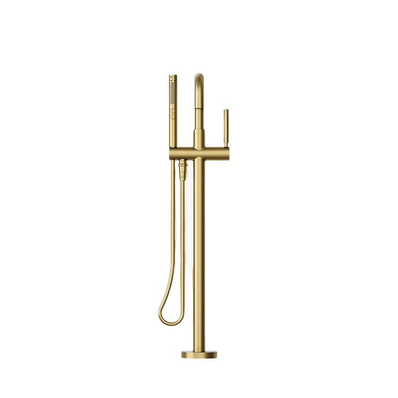 PURIST® FLOOR MOUNT BATH FILLER TRIM WITH HANDSHOWER - robinsonco.ca