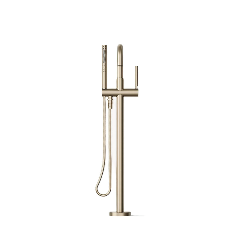 PURIST® FLOOR MOUNT BATH FILLER TRIM WITH HANDSHOWER - robinsonco.ca