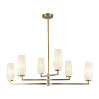 KRYSTA 35" 6 LIGHT CHANDELIER