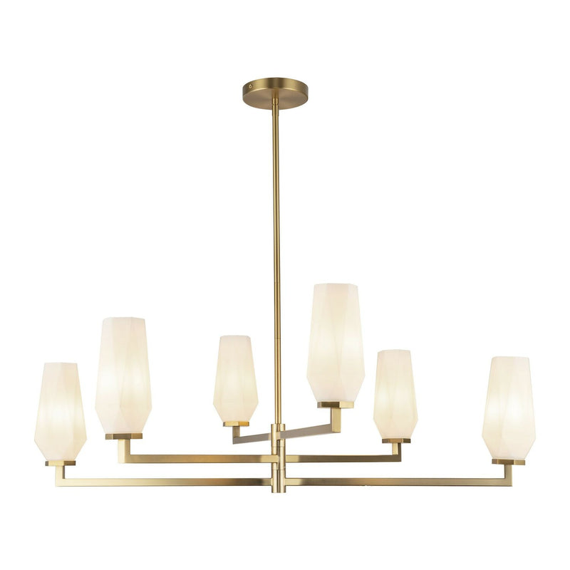 KRYSTA 35" 6 LIGHT CHANDELIER