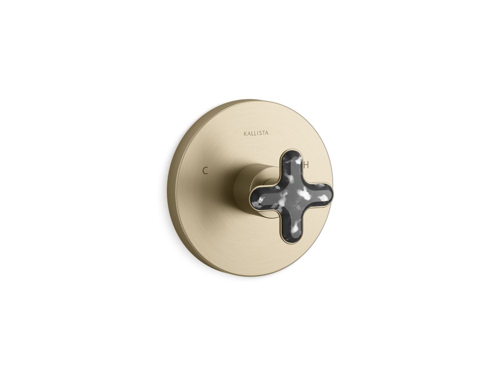 THERMOSTATIC TRIM, ZEBRA JASPER CROSS HANDLE - robinsonco.ca