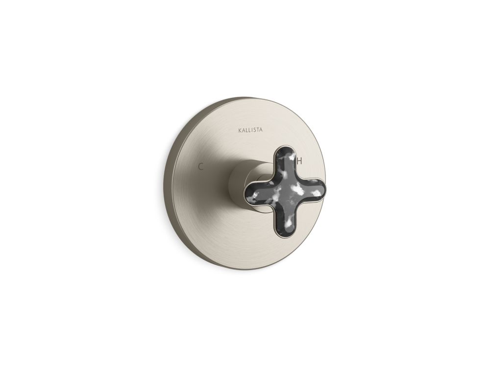THERMOSTATIC TRIM, ZEBRA JASPER CROSS HANDLE - robinsonco.ca