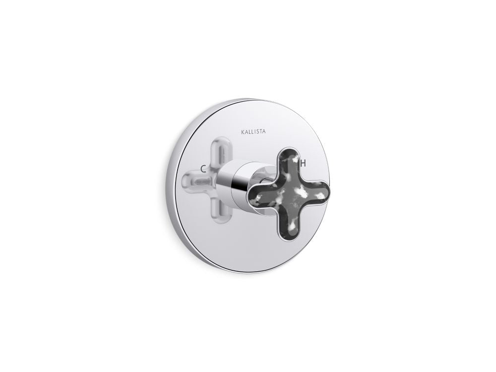 THERMOSTATIC TRIM, ZEBRA JASPER CROSS HANDLE - robinsonco.ca