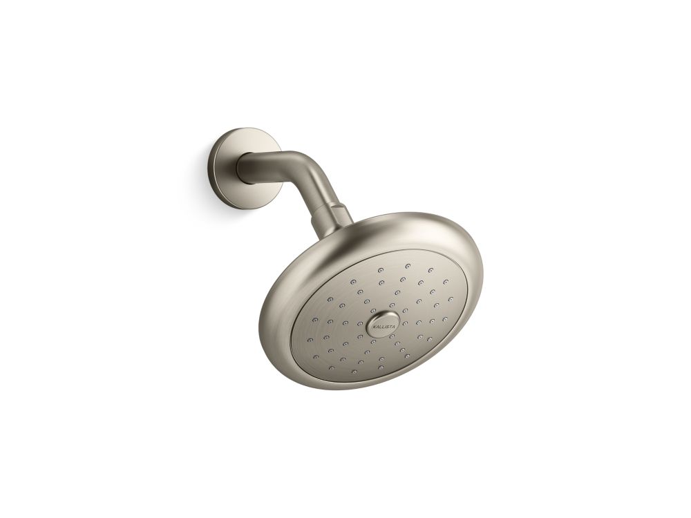 CONTEMPORARY ROUND SHOWERHEAD WITH ARM - robinsonco.ca