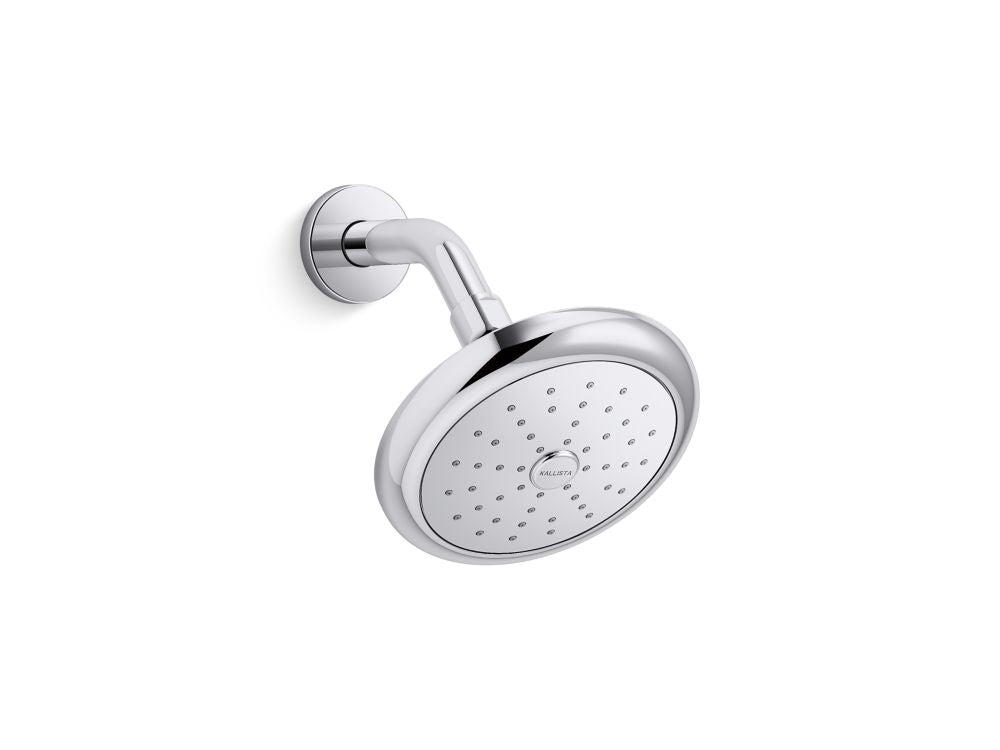 CONTEMPORARY ROUND SHOWERHEAD WITH ARM - robinsonco.ca