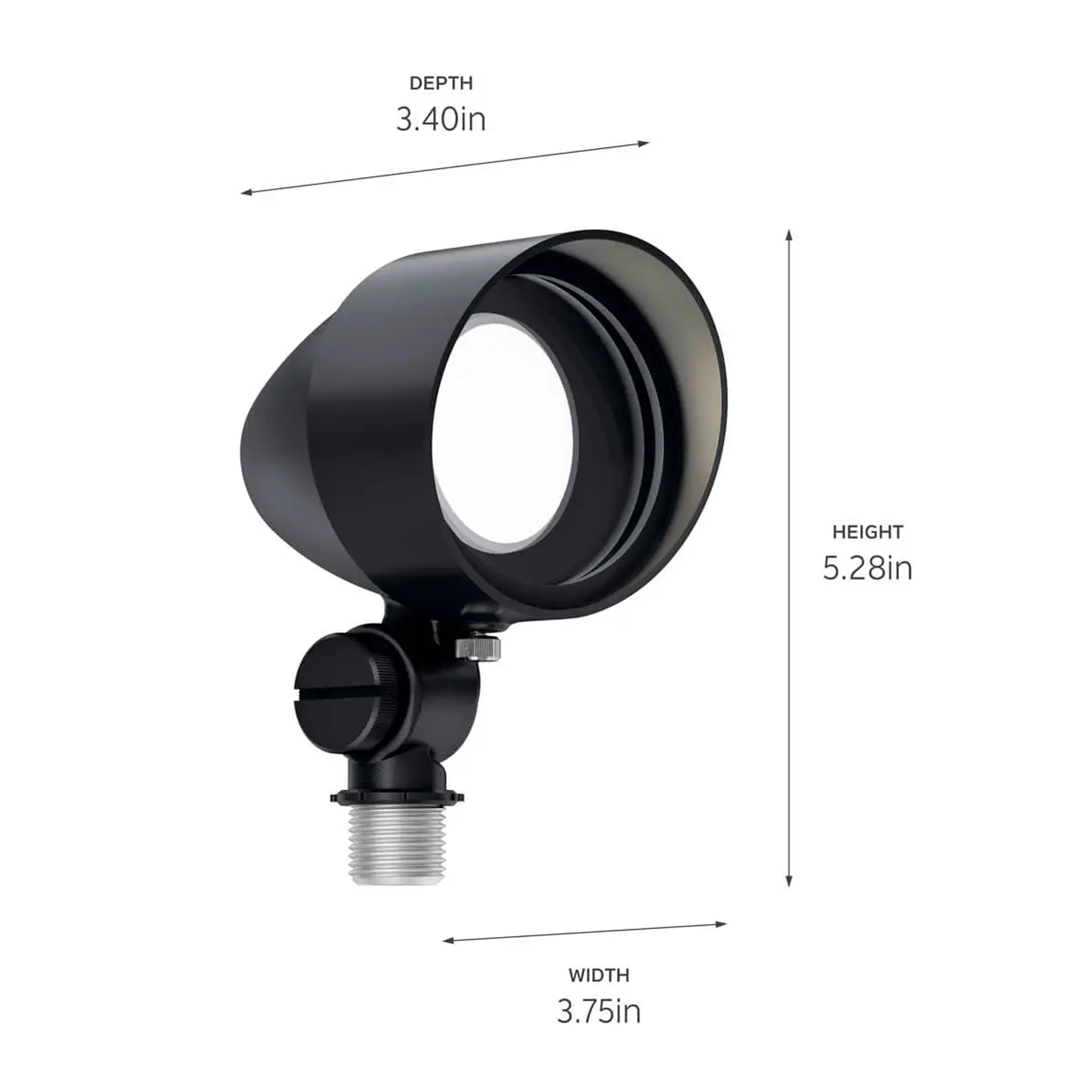 Kichler Adjustable Drop-In LED FloodKit dimensions