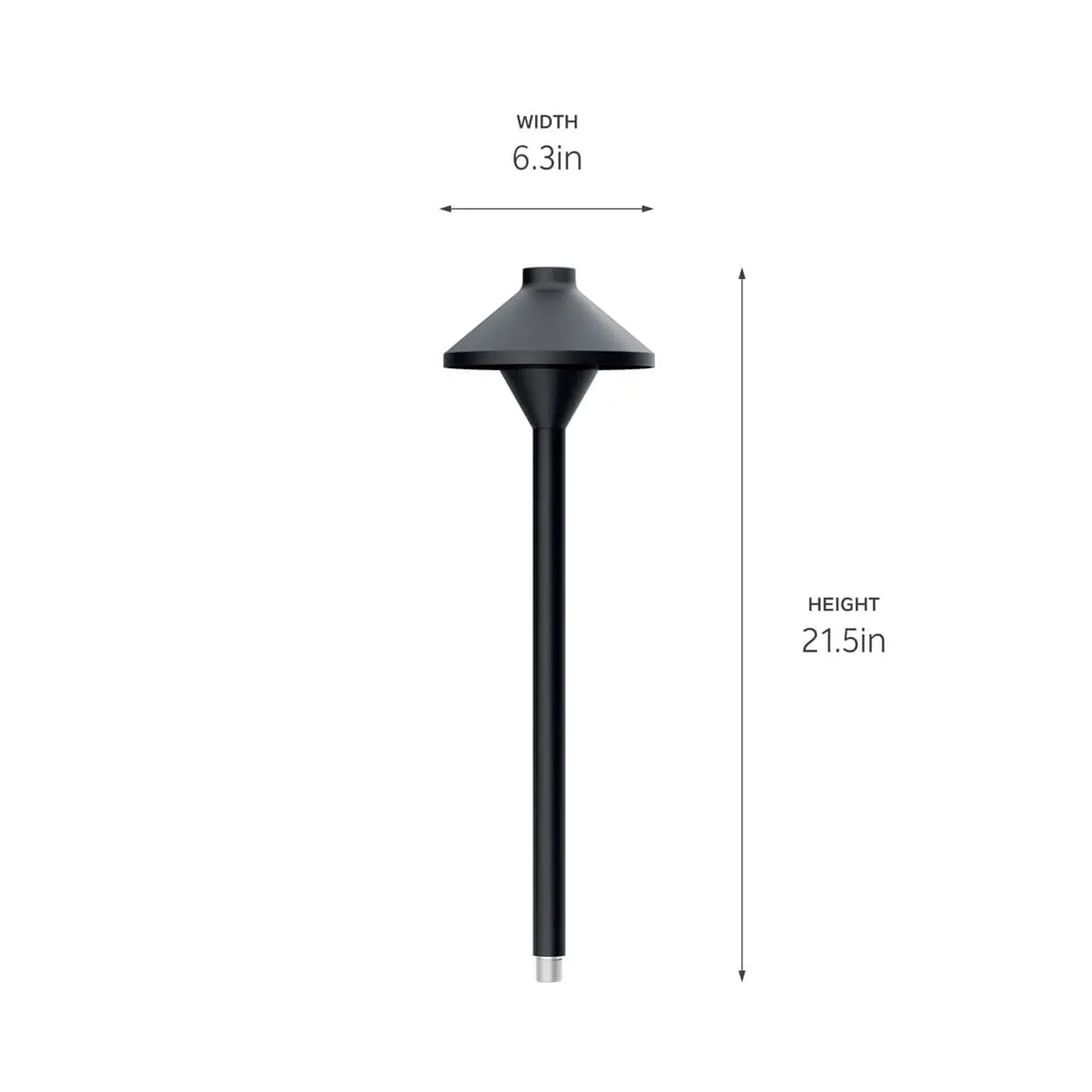 Kichler Adjustable LED Path LightKit dimensions