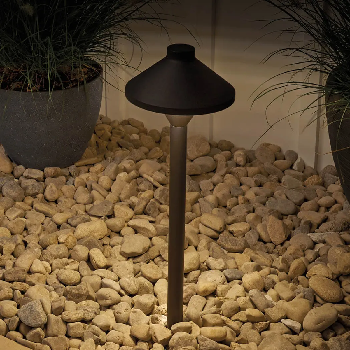 Kichler Adjustable LED Path LightKit Black outside