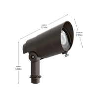 Kichler LED Integra Accent Light dimensions