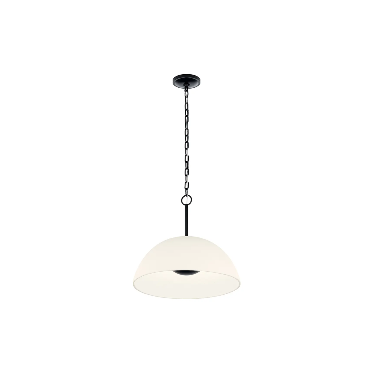 Kichler Mikale 1-light pendant in 18 inch with black finish