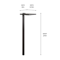 Kichler Shallow Shade LED PathLight dimensions