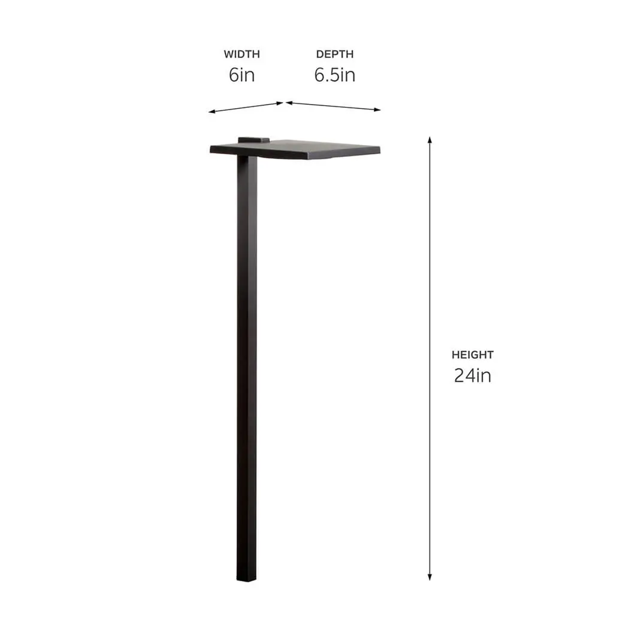 Kichler Shallow Shade LED PathLight dimensions