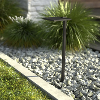 Kichler Shallow Shade LED PathLight Textured Black outside